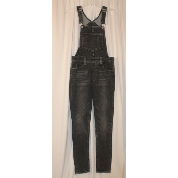Levi's Women's Skinny Overalls Size 28 Black Ankle Ranch Farm Cowgirl Western - Picture 1 of 10